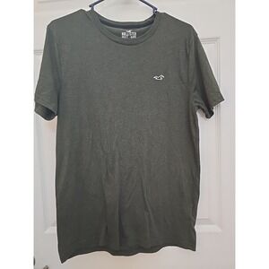 Men's Medium Hollister T-shirt Dark Green/Gray